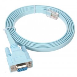 Καλώδιο Υπολογιστή RS-232 DB9 Θηλυκό σε 1xSerial RS-232 RJ45 αρσενικό 1m Μπλέ