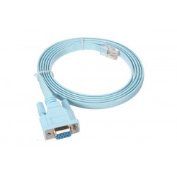 Καλώδιο Υπολογιστή RS-232 DB9 Θηλυκό σε 1xSerial RS-232 RJ45 αρσενικό 1m Μπλέ
