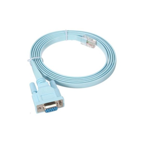 Καλώδιο Υπολογιστή RS-232 DB9 Θηλυκό σε 1xSerial RS-232 RJ45 αρσενικό 1m Μπλέ
