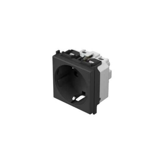 Socket schuko + KS 2P+E 16A 250V~ 2M PW - TEM MODUL
