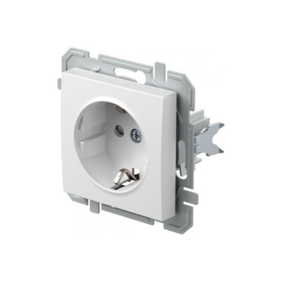 Πρίζα σούκο 2P+E 16A 250V~ PW XO Λευκό / LOGIQ TEM