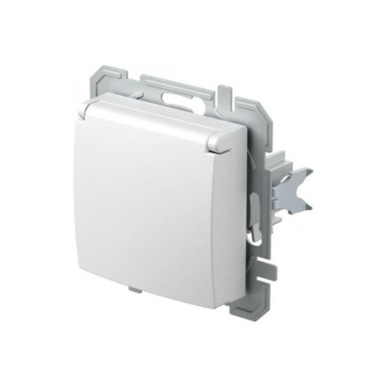 Πρίζα σούκο + Κάλυμμα  2P+E 16A 250V~ PP Λευκό XO / LOGIQ TEM