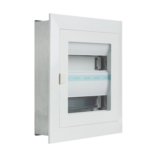 Πίνακας χωνευτός ΗΡΑΚΛΗΣ 2Χ12Θ διαφανή πόρτα - VU 243GM - GEYER