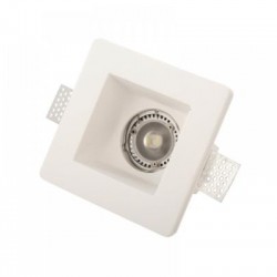 Χωνευτό σποτ λευκό από γύψο 1XGU10 D:12cm (Χ0001) - INLIGHT