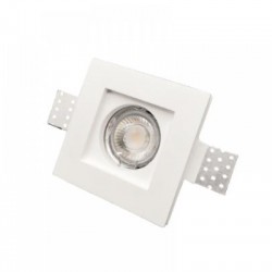 Χωνευτό σποτ λευκό από γύψο 1XGU10 D:10cm (Χ0005) - INLIGHT