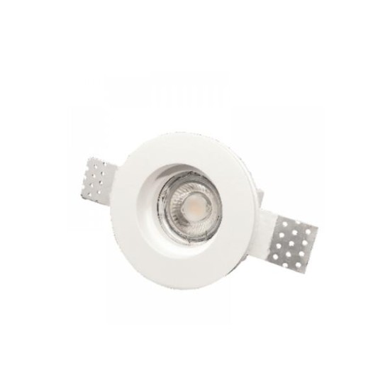 Χωνευτό σποτ λευκό από γύψο 1XGU10 D:10cm (Χ0006)  - INLIGHT
