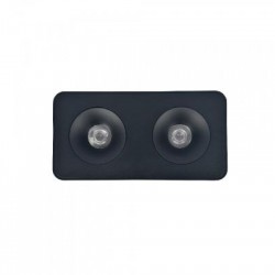 Downlight Mounted σποτ 2x8W 3CCT σε μαύρη απόχρωση (X00270B) - INLIGHT