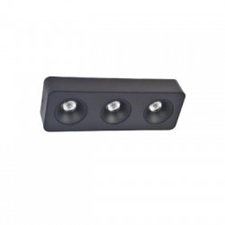 Downlight Mounted σποτ 3x8W 3CCT σε μαύρη απόχρωση (X00280B) - INLIGHT