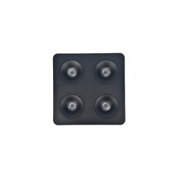 Downlight Mounted σποτ 4x8W 3CCT σε μαύρη απόχρωση (X00290B) - INLIGHT