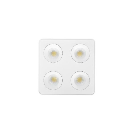 Downlight Mounted σποτ 4x8W 3CCT σε μαύρη απόχρωση (X00290B) - INLIGHT