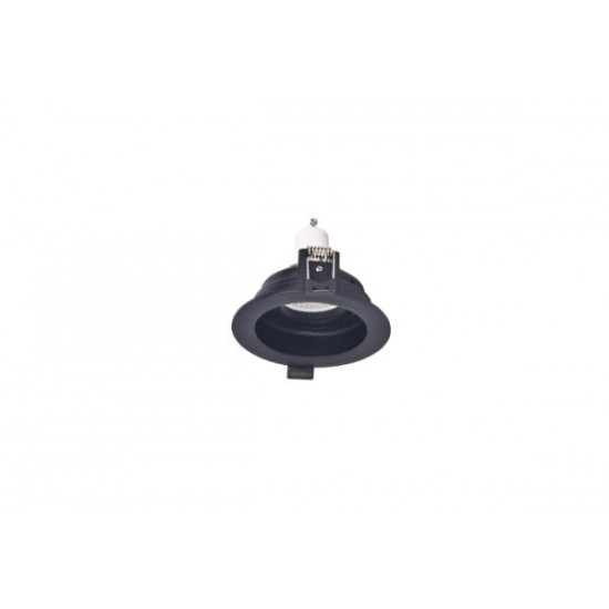 Downlight σποτ GU10 σε μαύρη απόχρωση (X00300B) - INLIGHT