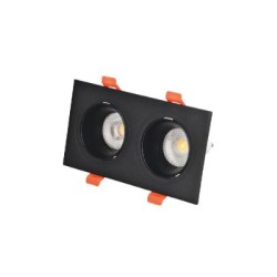 Downlight σποτ GU10 σε μαύρη απόχρωση (X00330B) - INLIGHT