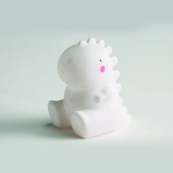 Φωτιστικό Νυχτός Δεινόσαυρος LED 0.02W 3000K 3xLR44 / 1.5V Πλαστικό / Λευκό LED Πολύχρωμο 90X115 - acadecor 