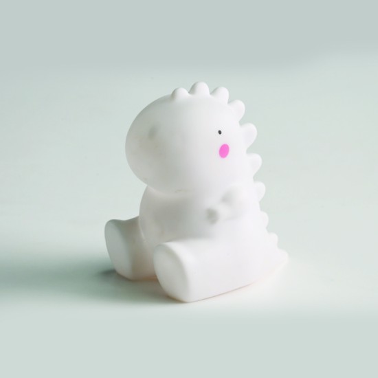 Bambini Night light Dinosaur LED 0.02W 3000K 3xLR44 / 1.5V  Plastic / Whie LED Multicolour 90X115 - acadecor 