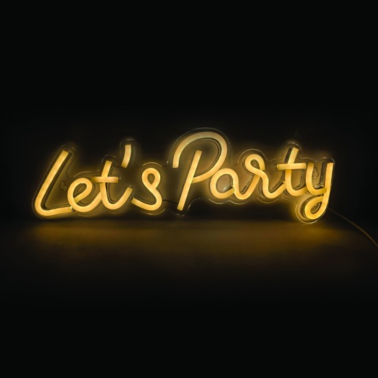 Φωτιστικό παιδικό επίτοιχο Lets party LED 2.2W USB πρίζα / Πλαστικό + Σιλικόνη / Λευκό LED Θερμό λευκό  41x1,6 x13,5cm - acadecor 