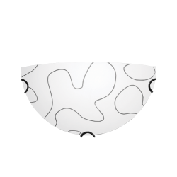 Φωτιστικό επίτοιχο 1xE27 max 60W Μέταλλο + Γυαλί / Χρώμιο + Λευκό 30Χ15Χ8.5CM PUZZLE - acadecor 