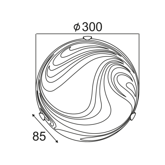 Φωτιστικό οροφής / Πλαφονιέρα 2xE27 max 60W Μέταλλο + Γυαλί + Κρύσταλλο / Χρώμιο + Αμμοβολή Φ30Χ9.5CM PELAGOS - acadecor 