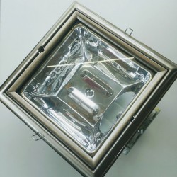 Φωτιστικό χωνευτό τετράγωνο - 2ΧPL - Νίκελ μάτ - XF2266NM  - aca