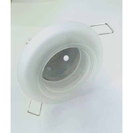 Recessed round spot luminaires white - Steel+Glass MR16 - aca