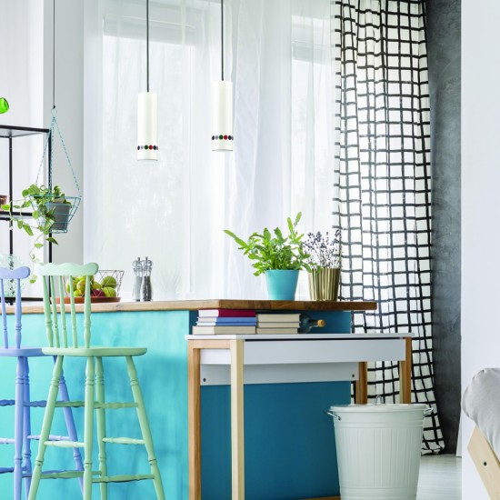 Φωτιστικό Κρεμαστό  1 x GU10 35W Αλουμίνιο + Υφασμάτινο μάυρο καλώδιο / Λευκό μάτ  D6XD10XH150CM BUTTONS - acadecor