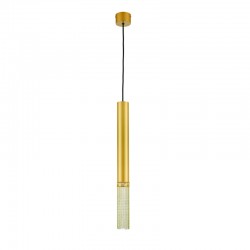 Κρεμαστό  1 x GU10 35W Αλουμίνιο + PVC μάυρο καλώδιο / Χρυσό βαφής D6XD8XH187CM DOHA - acadecor