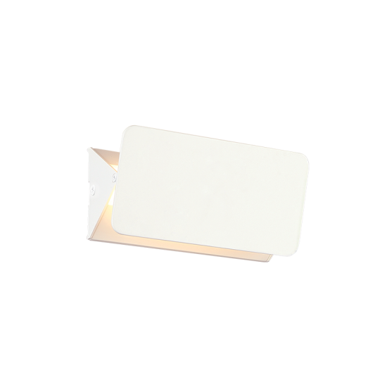 Φωτιστικό επίτοιχο LED 5W 3000K 450Lm Αλουμίνιο / Λευκό 16X8X5,5CM PYRAMID - acadecor 