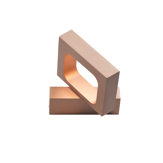 Φωτιστικό επίτοιχο LED 6W 3000K 540Lm Αλουμίνιο / Σκούρο χρυσό βαφής 14,5X13X3CM CYCLOP - acadecor 