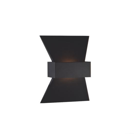 Φωτιστικό επίτοιχο LED 6W 3000K 540Lm Αλουμίνιο / Μάυρο 20Χ16Χ7CM ELEGANT - acadecor 