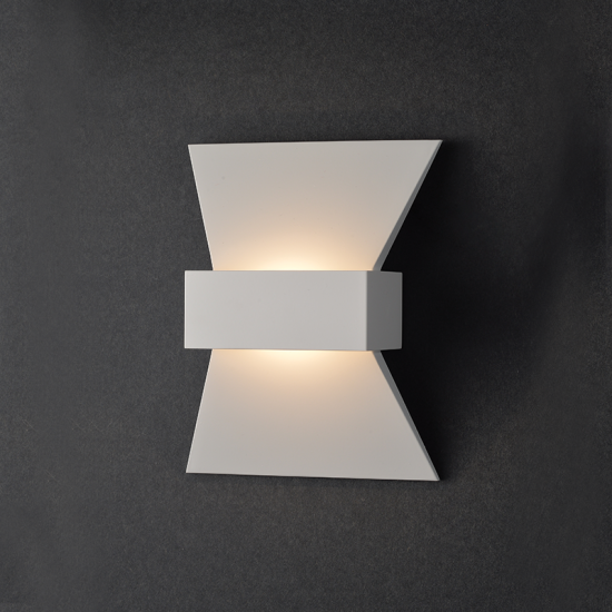 Φωτιστικό επίτοιχο LED 6W 3000K 540Lm Αλουμίνιο / Λευκό 20Χ16Χ7CM ELEGANT - acadecor 