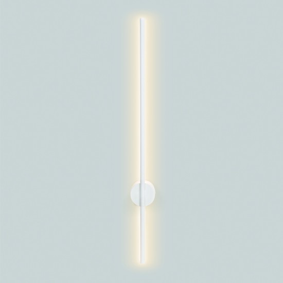 Φωτιστικό επίτοιχο LED 15W 3000k 970lm / Αλουμίνιο + Ακρυλικό / Μάυρο Μάτ 7,5X8X80CM AVENUE - acadecor