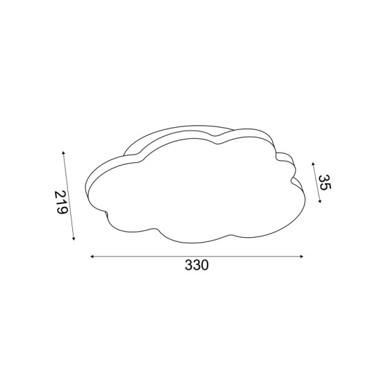 Bambini Wall light LED 10W 3000k 800Lm MDF + Metal / White 33X3,5X22CM  HOLMA - acadecor 