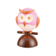 Bambini table light Owl LED 1 x E14 13W Plastic + Metal + PVC black cable / Brown + White 15Χ13,5ΧΗ23CM  KOKKA - acadecor