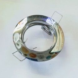 Σπότ χωνευτό στρογγυλό MR16 - Νίκελ - aca