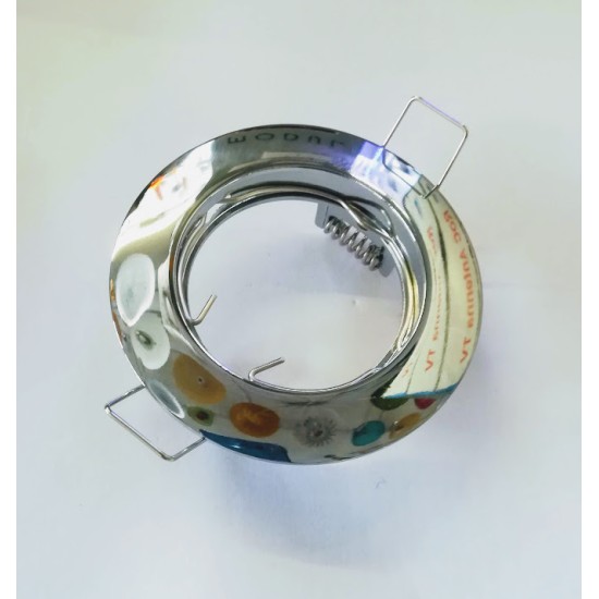 Σπότ χωνευτό στρογγυλό MR16 - Νίκελ - aca