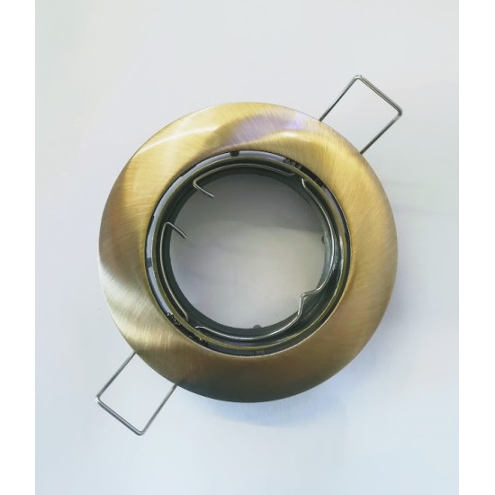 Σπότ χωνευτό στρογγυλό κινητό MR16 - Μπρονζέ - aca