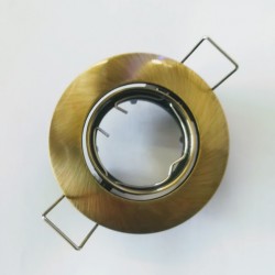 Σπότ χωνευτό στρογγυλό κινητό MR11 - Μπρονζέ - aca