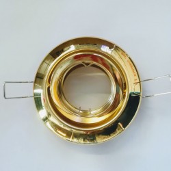 Σπότ χωνευτό στρογγυλό κινητό MR16 - Χρυσό - aca