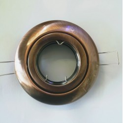 Σπότ χωνευτό στρογγυλό κινητό MR16 - Χάλκινο - aca