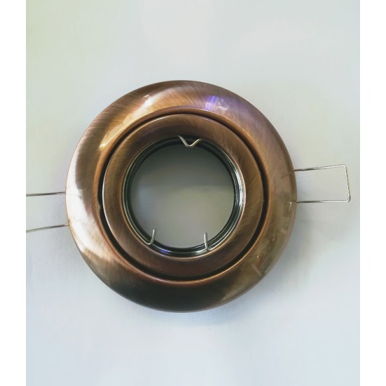 Recessed round movable spot luminaires Copper MR16 - aca