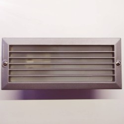 Χωνευτή απλίκα διαδρόμου ασημί IP54  - Ε27 230V 40W- IP54 - AC.045GL64G