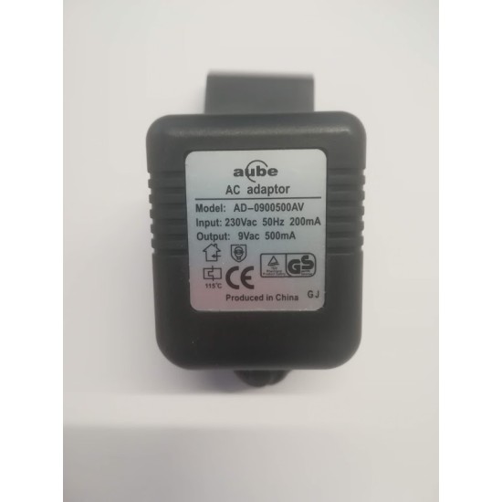 Power supply adaptor - 9Vac / 500mA - aube