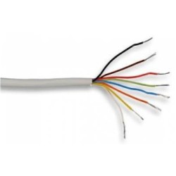 Καλώδιο Συναγερμού με αλουμίνιο 10x0.22+S Λευκό 