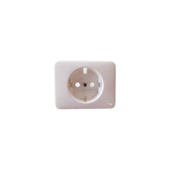 Πρίζα σούκο - Λευκό πλακίδιο alpha nea/alpha exclusive - Busch-Jaeger
