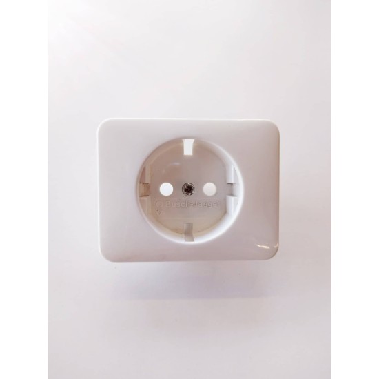 Πρίζα σούκο - Λευκό πλακίδιο alpha nea/alpha exclusive - Busch-Jaeger