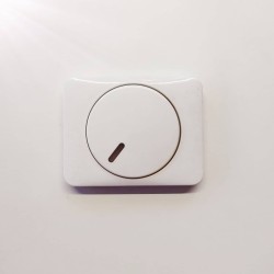 Ροοστάτης περιστροφικός λευκό - Πλακίδιο alpha nea/alpha exclusive - Busch-Jaeger