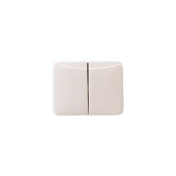 Πλακίδιο διακόπτη διπλού ιβουάρ για μηχ/σμο alpha nea/alpha exclusive - Busch-Jaeger