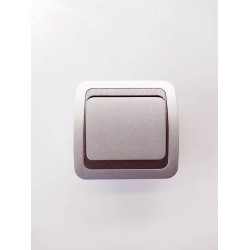 Διακόπτης αλέ ρετούρ 10A 250V~ Ασημί - MAKEL