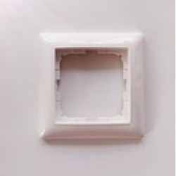 Πλαίσιο 1 Θέσης με δακτυλίδη λευκό - Basic - Busch-Jaeger