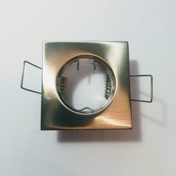 Σπότ χωνευτό τετράγωνο MR11 - Νίκελ μάτ - aca