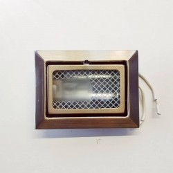 Σπότ χωνευτό τετράγωνο διαδρόμων - Νίκελ μάτ - G4 / 20W - aca